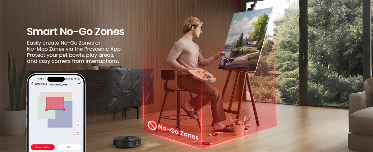 Proscenic Q20 Plus funkciók