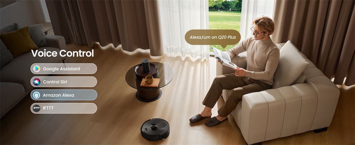 Proscenic Q20 Plus hang vezérlés