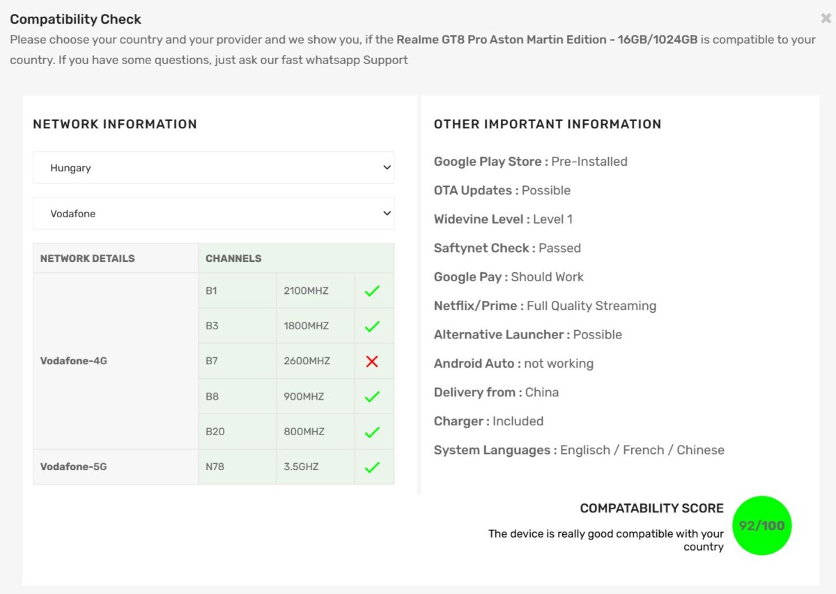 TradingShenzhen Compatibility check