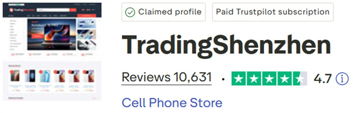 TradingShenzhen Trustpilot