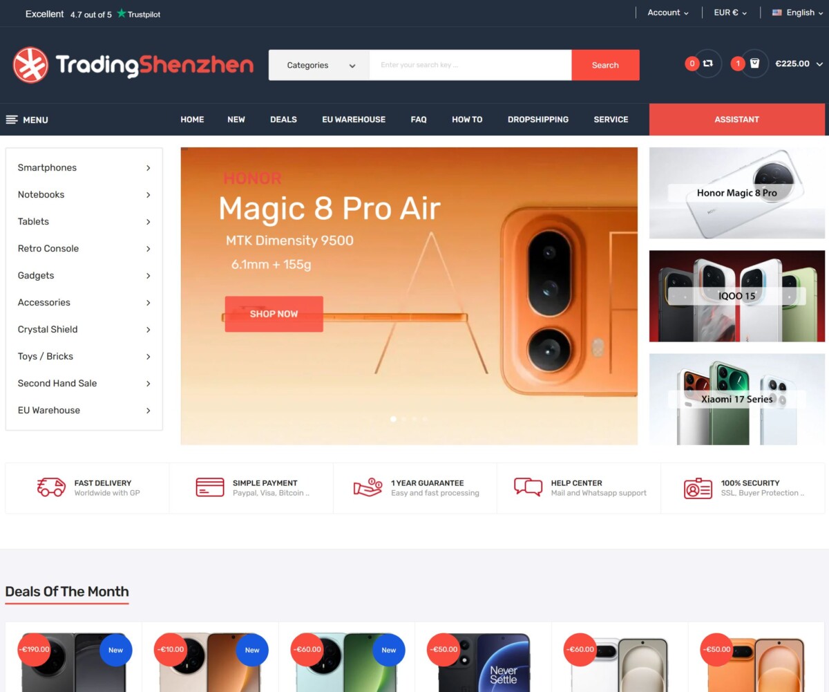 TradingShenzhen webáruház