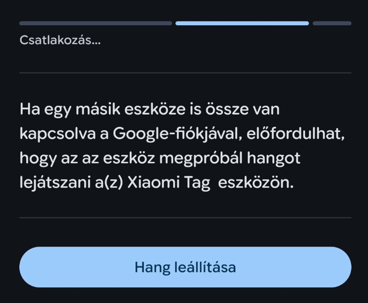 Xiaomi Tag hang lejátszása