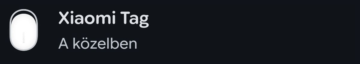 Xiaomi Tag keresési központban
