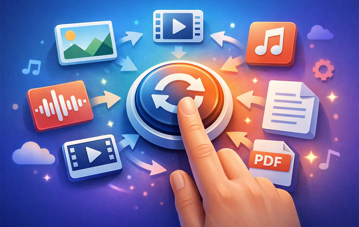 A legjobb egy klikkes fájl konvertáló, módosító képekhez, videókhoz, hangokhoz, dokumentumokhoz