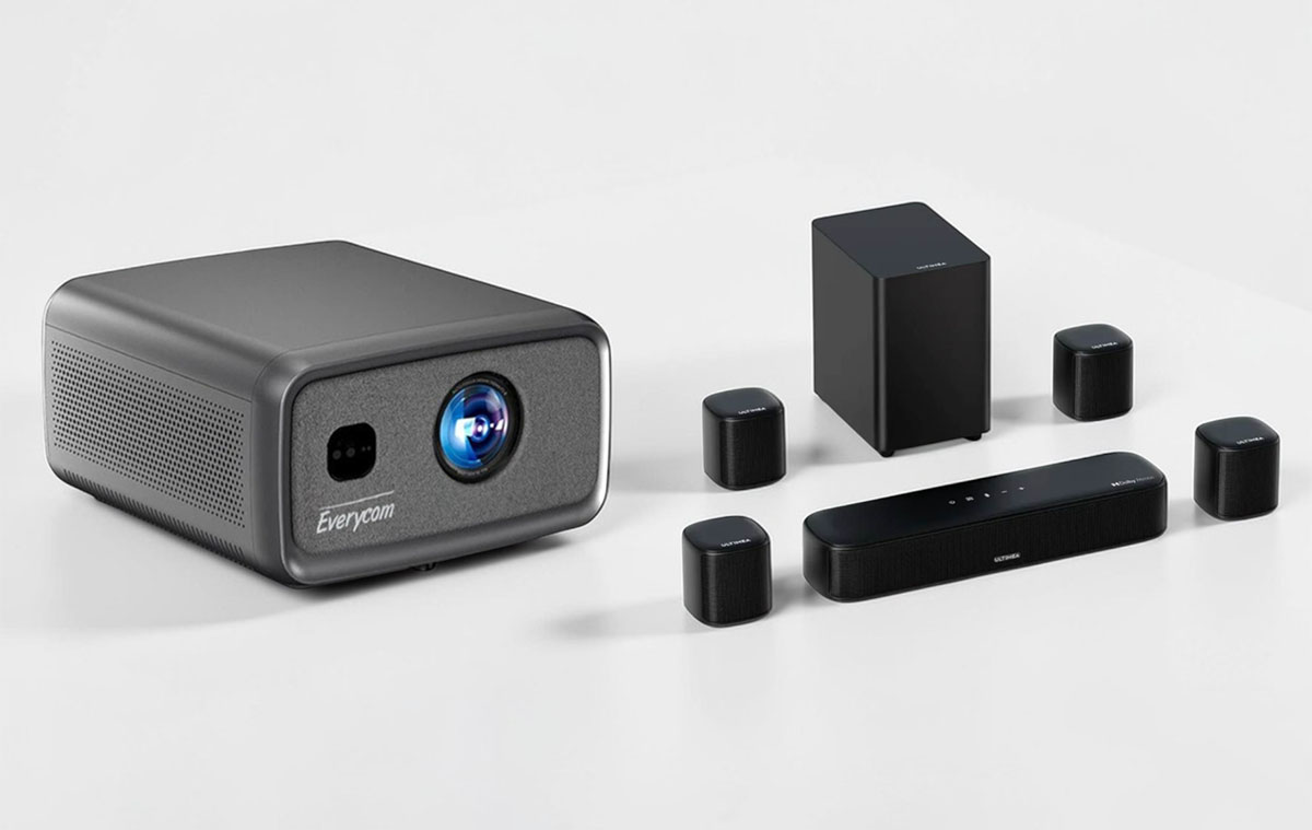 Házimozi olcsó projektorral, durva fényerővel és Dolby Atmos hangrendszerrel