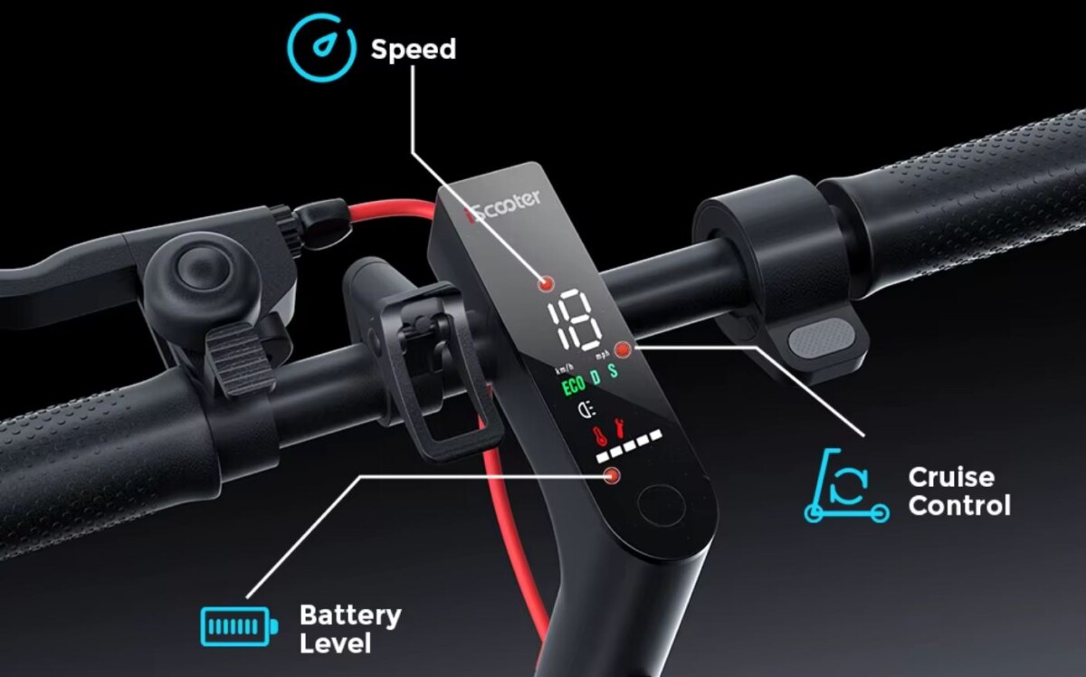 iScooter elektromos roller kijelző