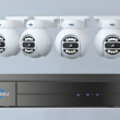 Komplex, 4 kamerás megfigyelő rendszer felvevővel otthonra, üzletekbe