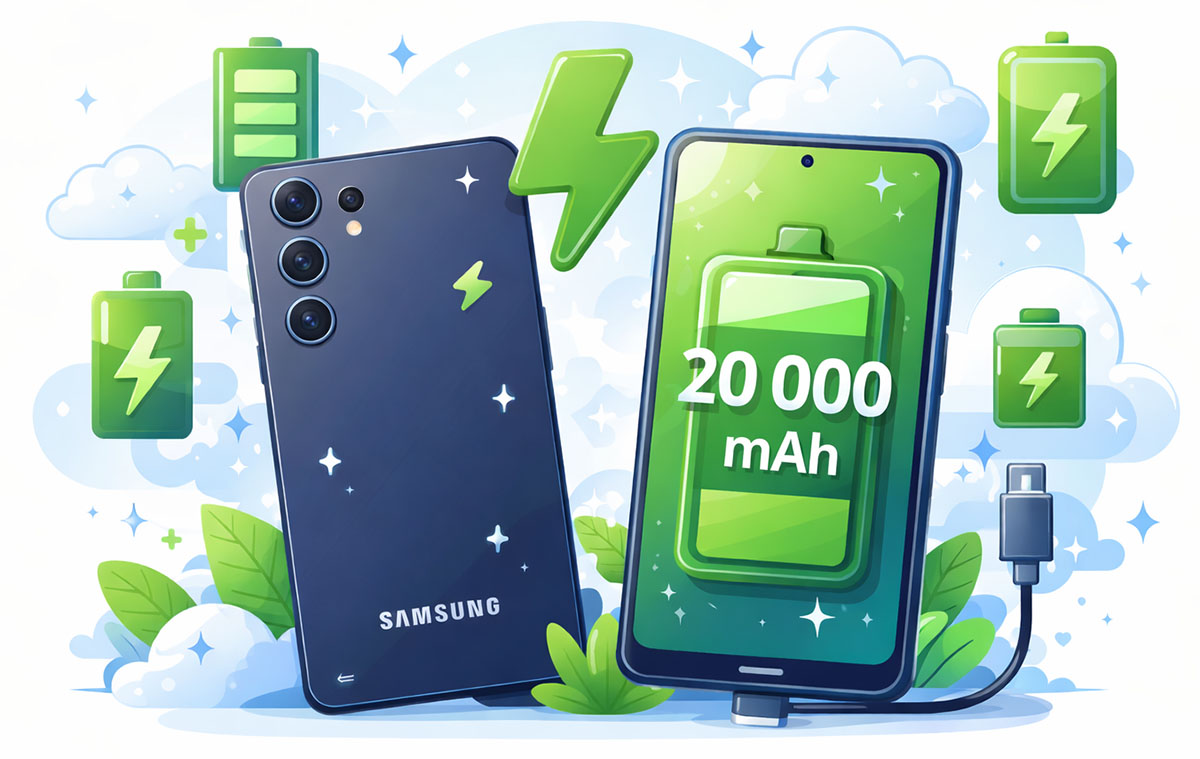 Na végre! Jöhetnek a Samsung telefonok 20 000 mAh akkumulátorral