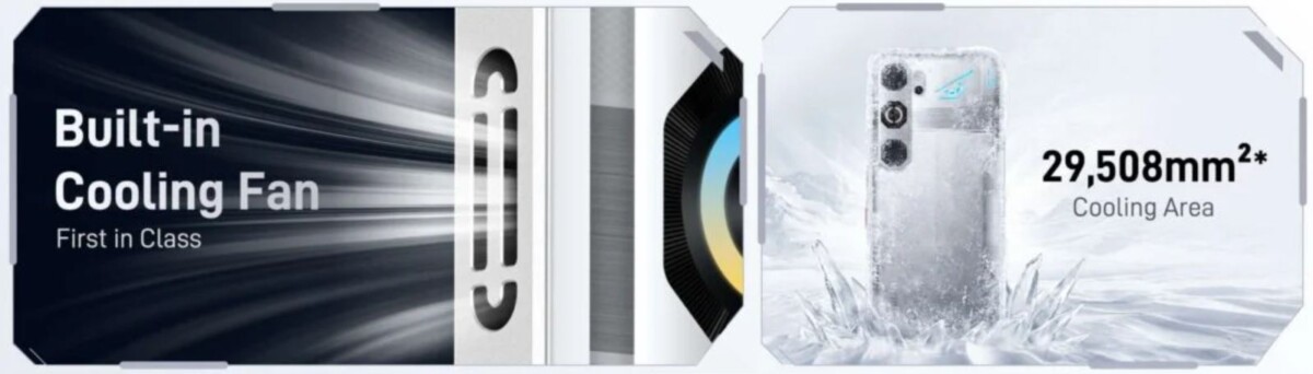 nubia Neo 5 GT beépített aktív hűtőventilátor