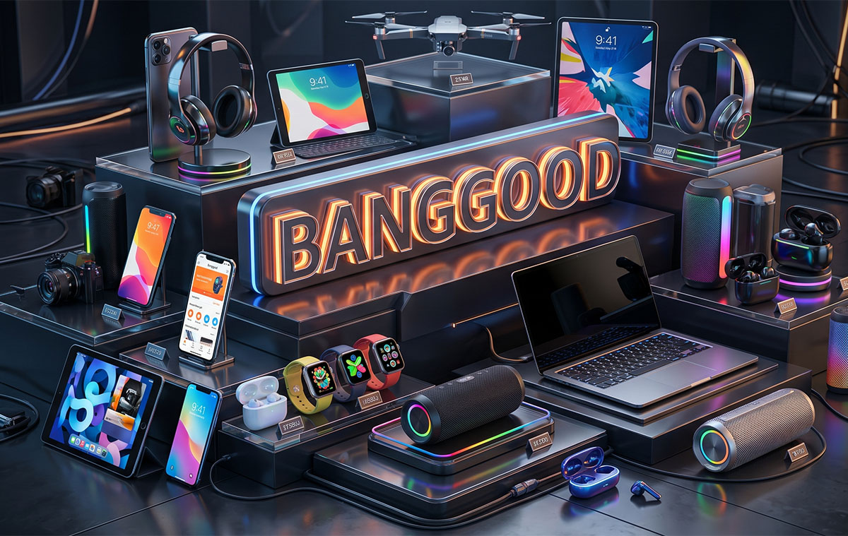 100 termék lett leárazva a Banggood webáruházban - hangszóró, tablet, laptop, PC,...