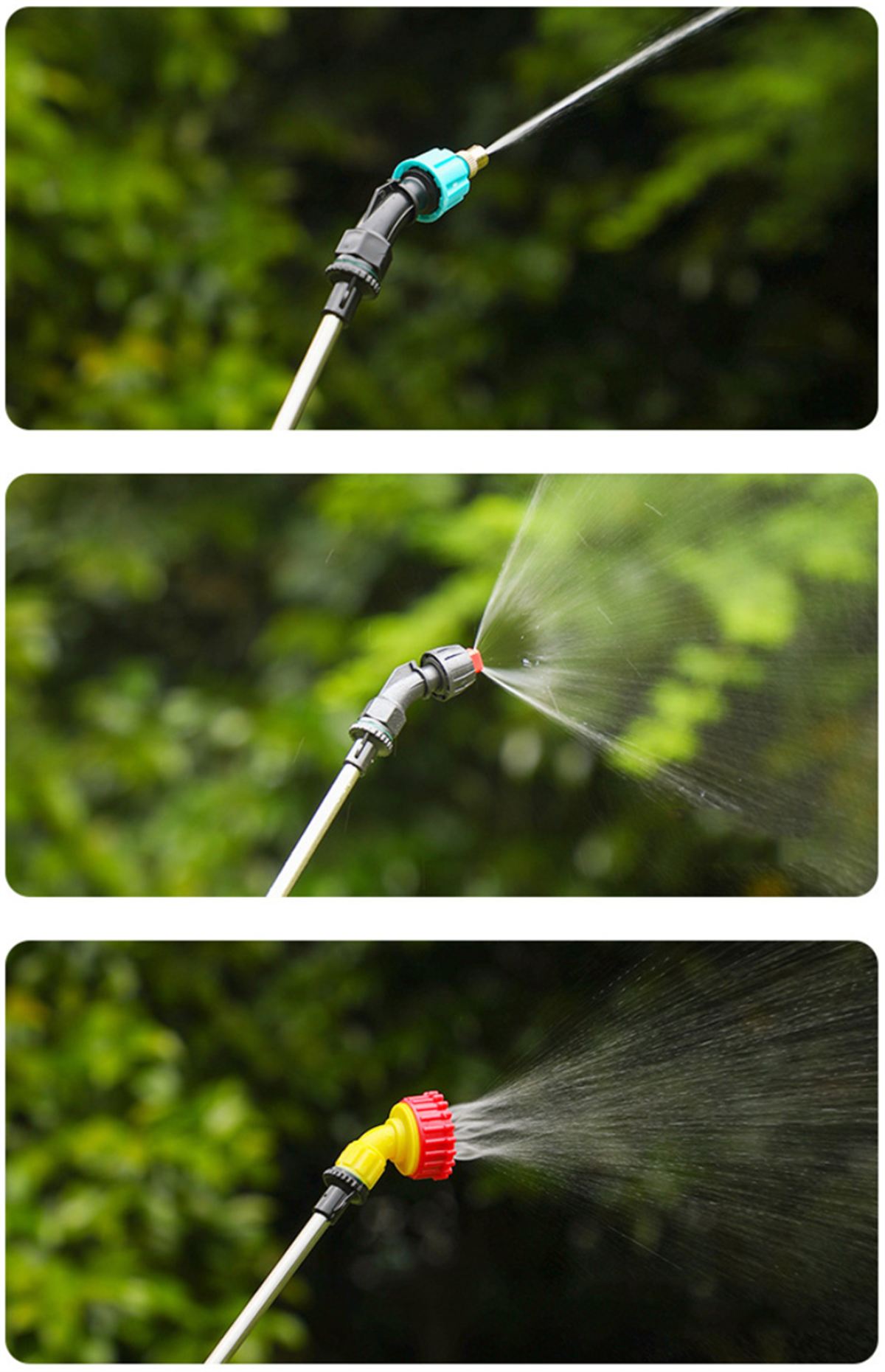 Akkumulátoros permezetőgép szórófejek