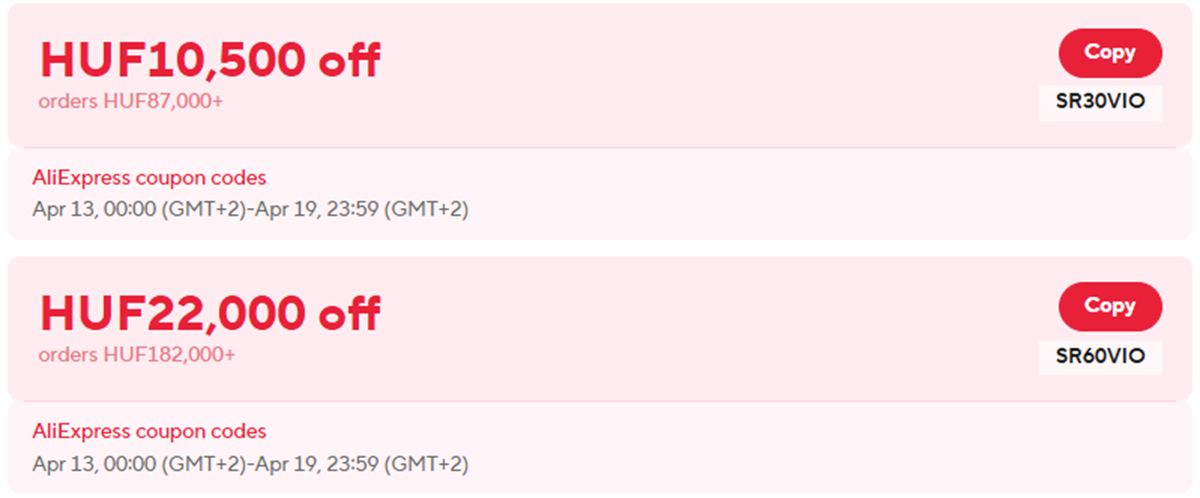 AliExpress leárazás