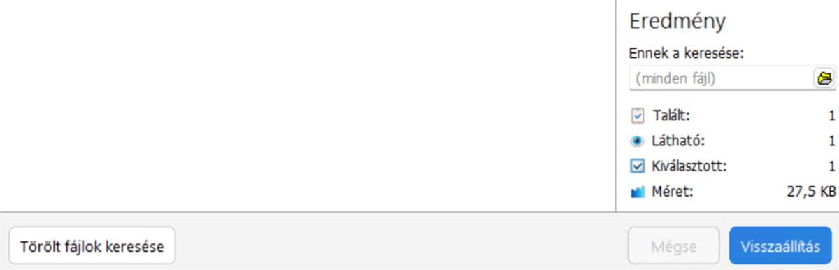 Ashampoo Privacy Inspector törölt fájlok visszaállítása
