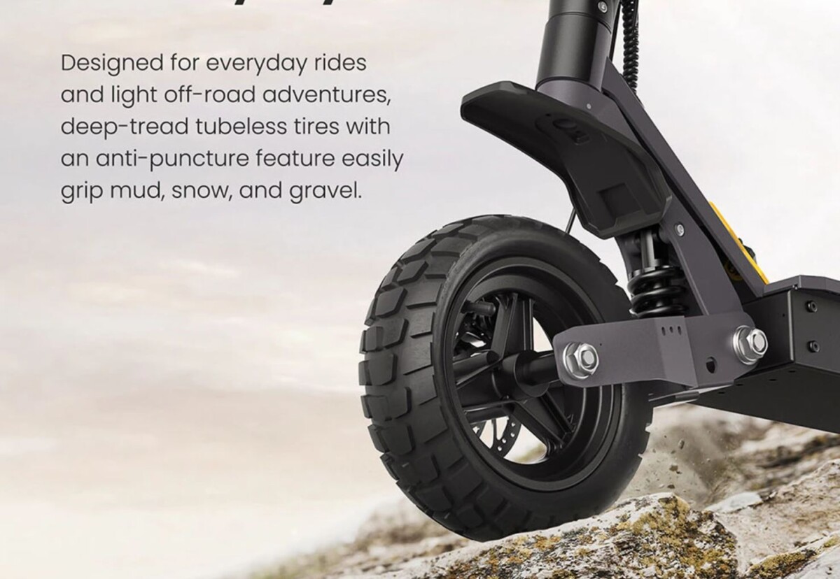 Ausom L1 10"-os kerekek nehezebb terepre is