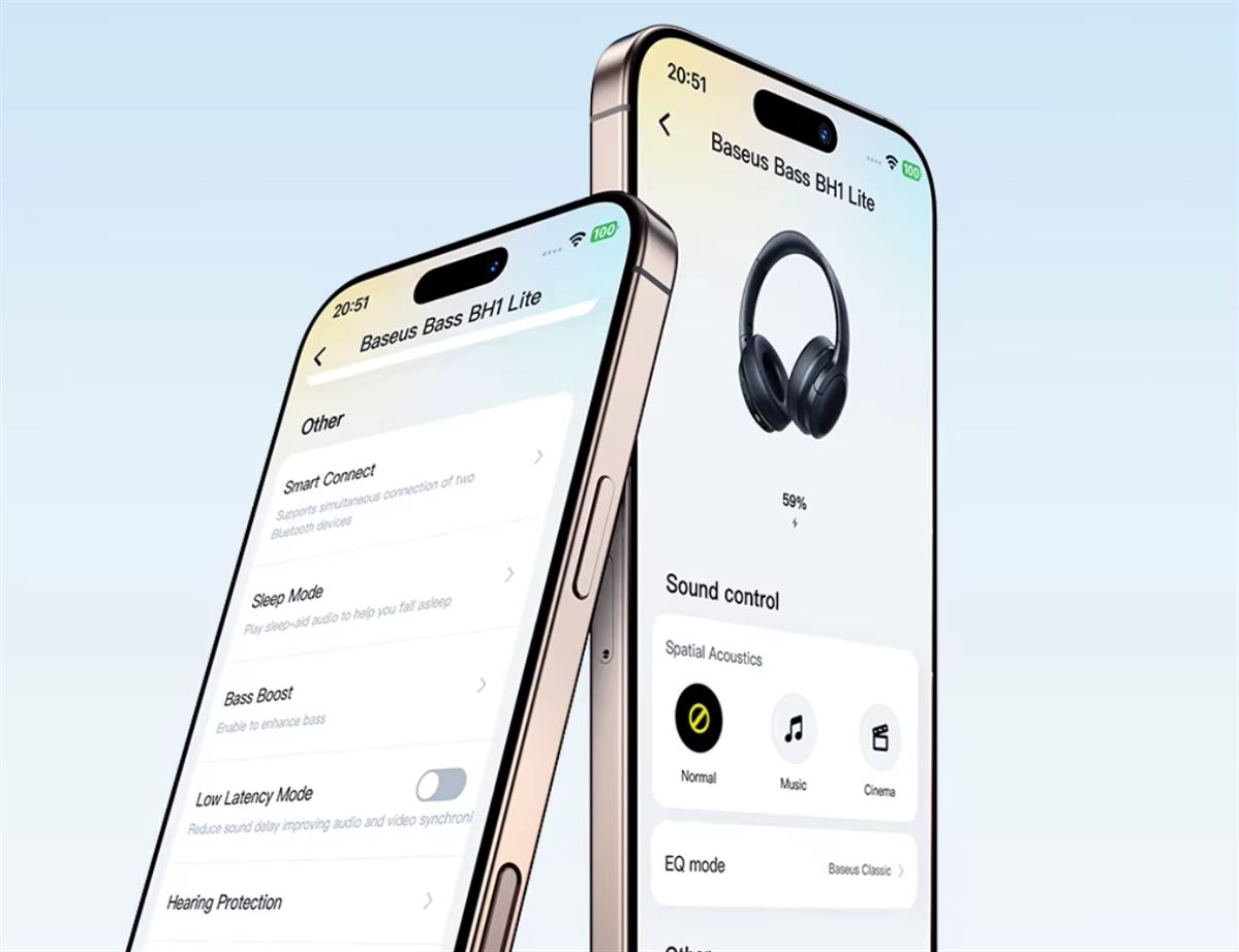 Baseus BH1 Lite bluetooth fejhallgató app