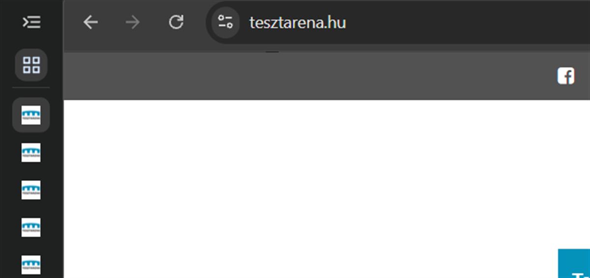Chrome függőleges lapok összecsukhatók