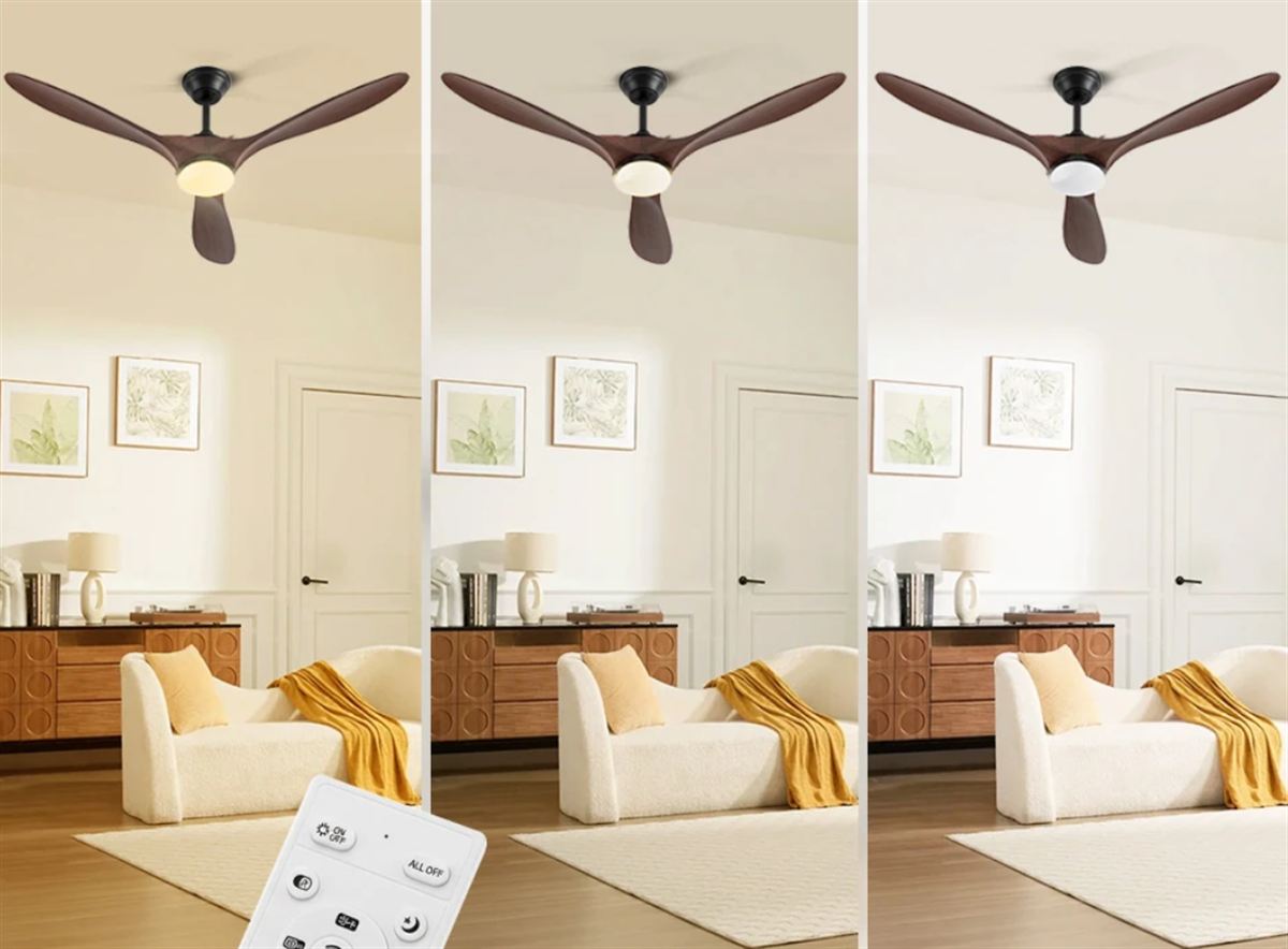 Okos mennyezeti ventilátor és lámpa