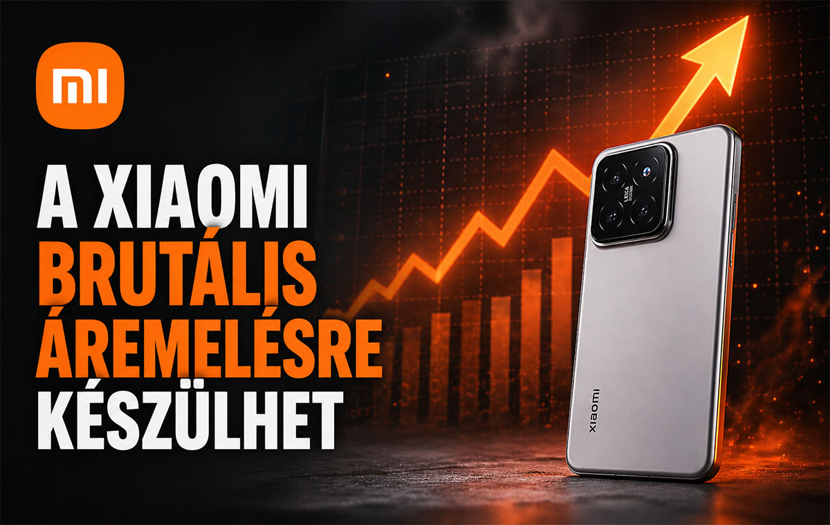 A Xiaomi brutális áremelésre készülhet, ami egy új telefonnál látszani fog keményen