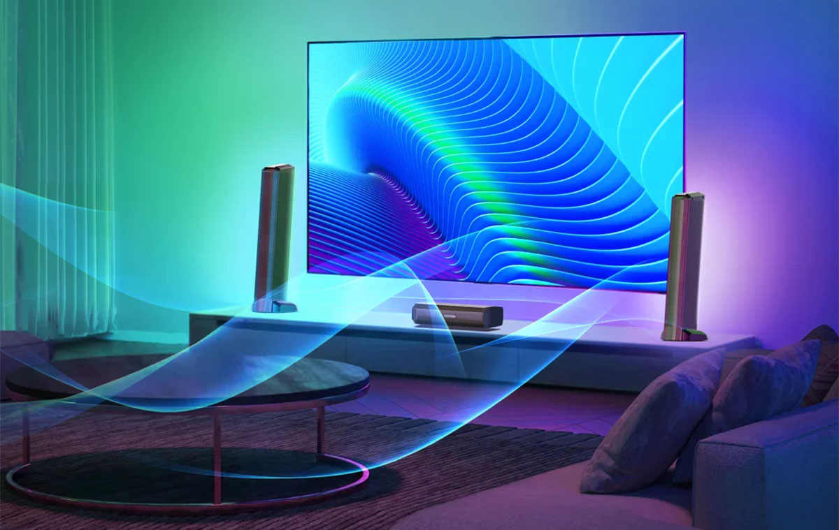 Eszement olcsó és okos, 180W-os RGB TV (és PC) hangszóró - kivételesen látványos