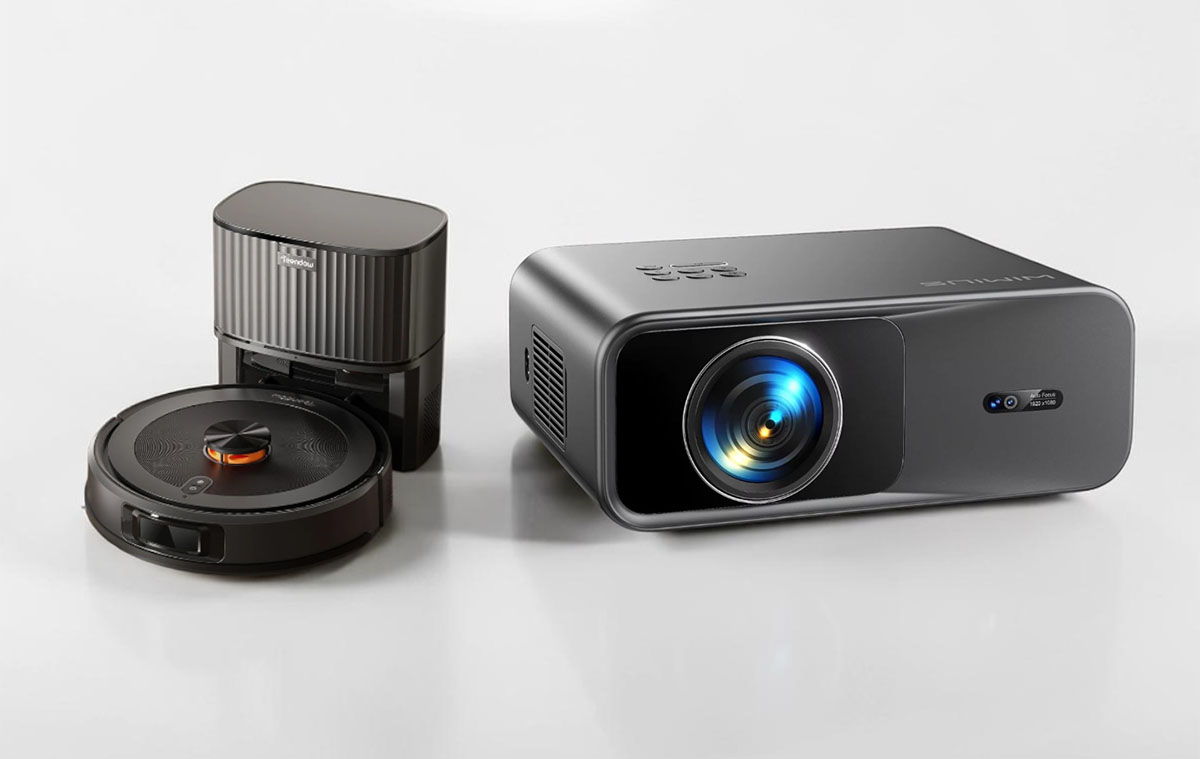 Itt az olcsó, teljesen önműködő robotporszívó és az olcsó projektorok királya 1200 ANSI fényerővel