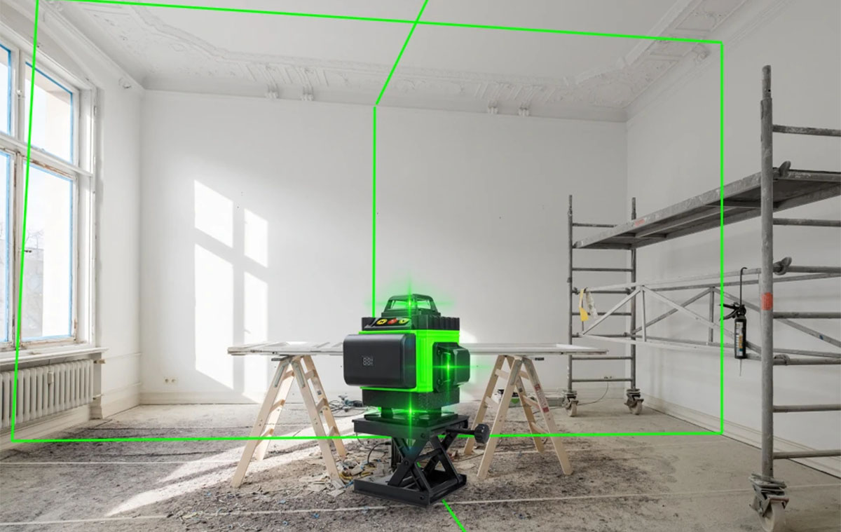 Olcsó, 16 vonalas lézerszintező, amikor tényleg számít a pontosság