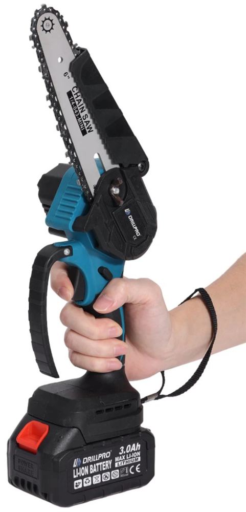 Drillpro 6 az 1-ben akkumulátoros szerszámkészlet láncfűrész