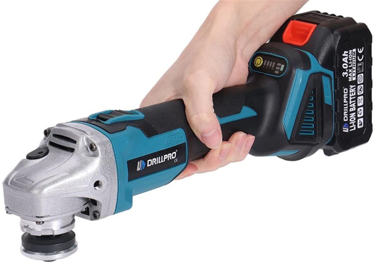 Drillpro 6 az 1-ben akkumulátoros szerszámkészlet sarokcsiszoló