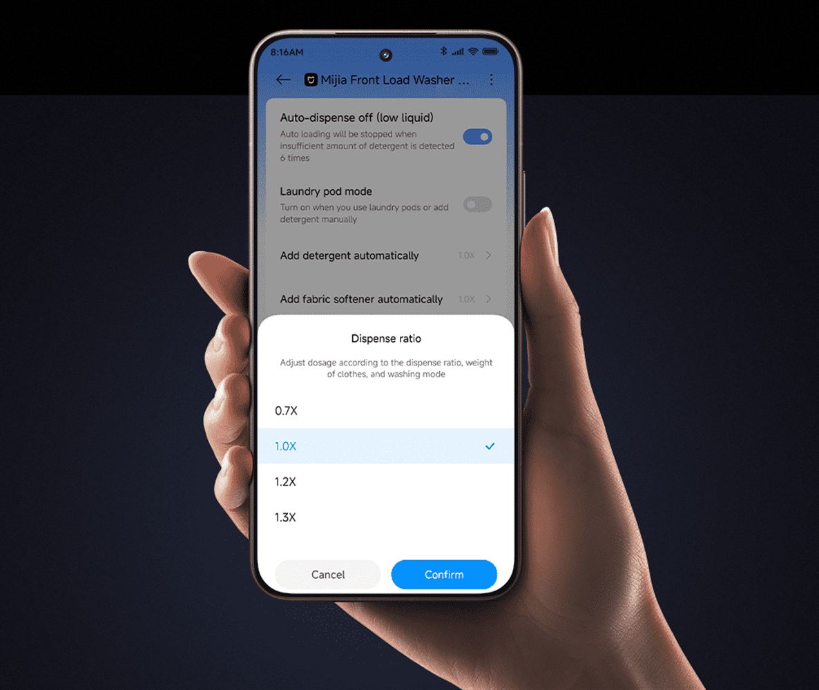 Xiaomi Mijia Front Load Washer Dryer Pro 9 app