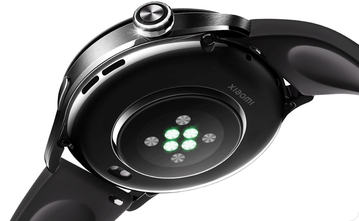 Xiaomi Watch S5 okosóra négyszeres LED és négyszeres fotodióda elrendezés