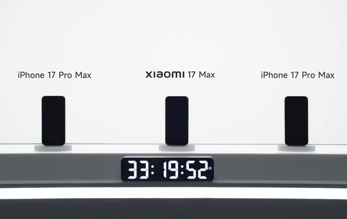 A Xiaomi 17 Max kétszer tovább bírja egy feltöltéssel, mint az iPhone 17 Pro Max