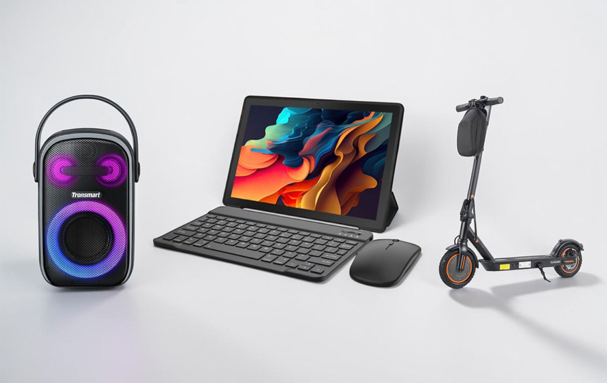 Ez egy ultraolcsó tablet ami laptop is és itt egy "filléres" hangszóró, roller is