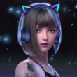 Szuperolcsó, cicafüles RGB gamer bluetooth fejhallgató