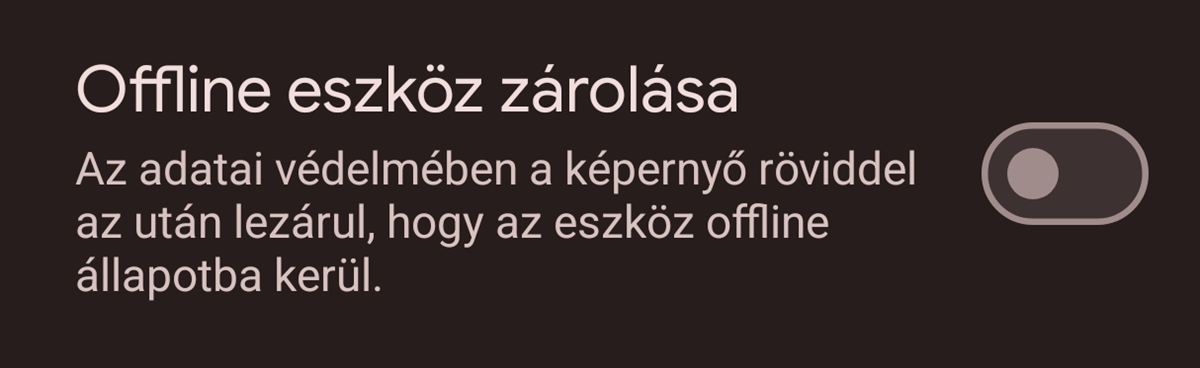 Android lopásvédelem offline zárolás