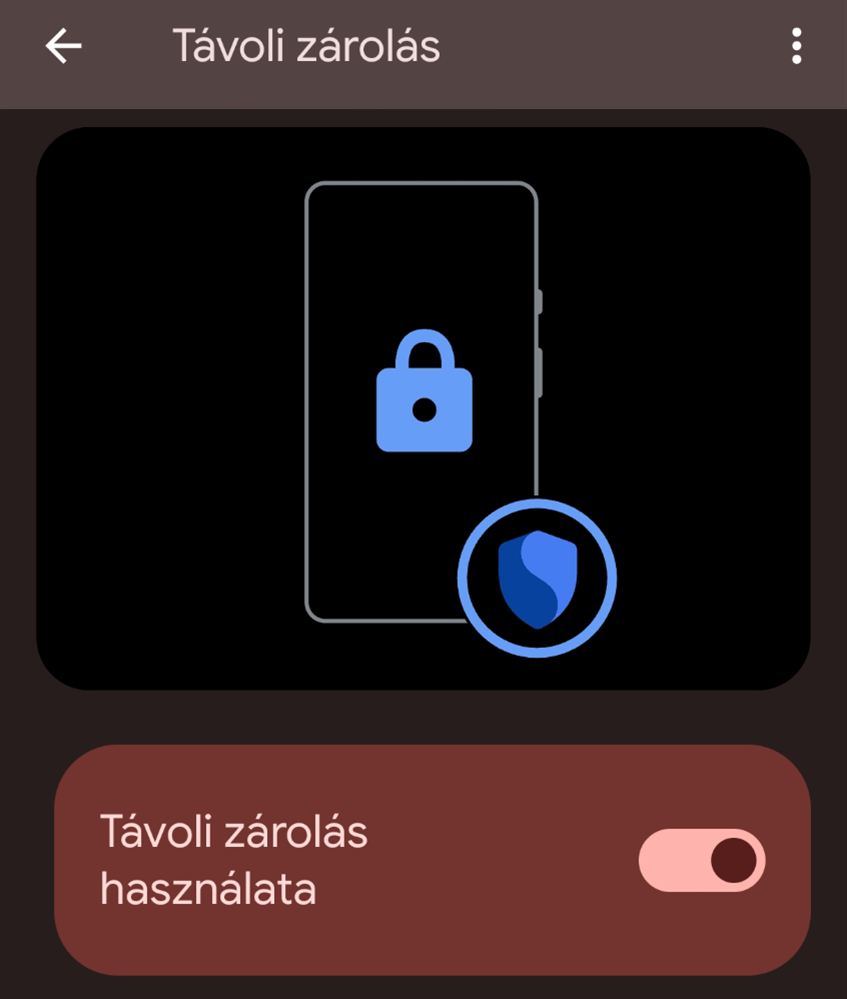 Android lopásvédelem távoli zárolás