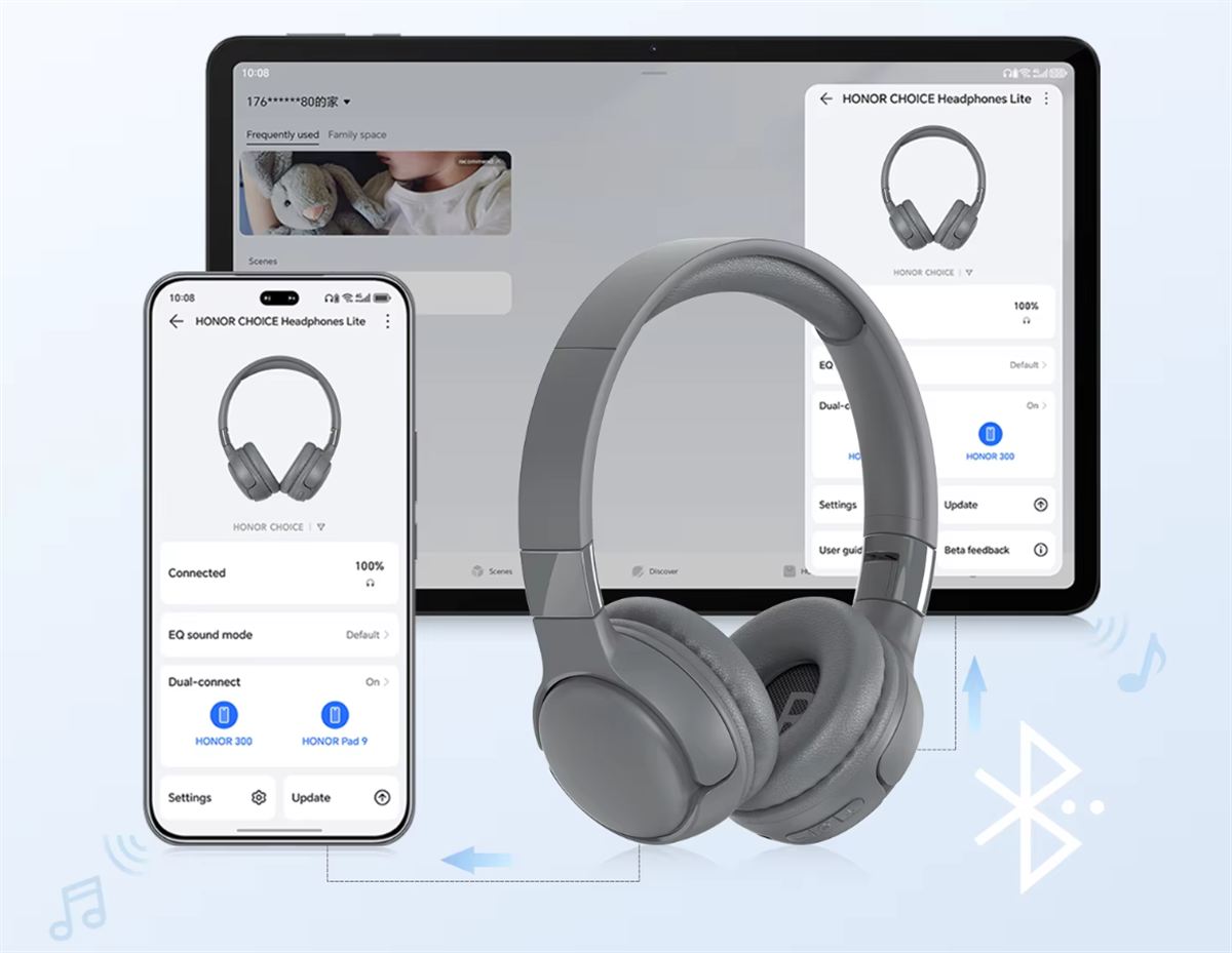 HONOR CHOICE VZ Sport Mate Headphones Lite Két eszközhöz is kapcsolódhat
