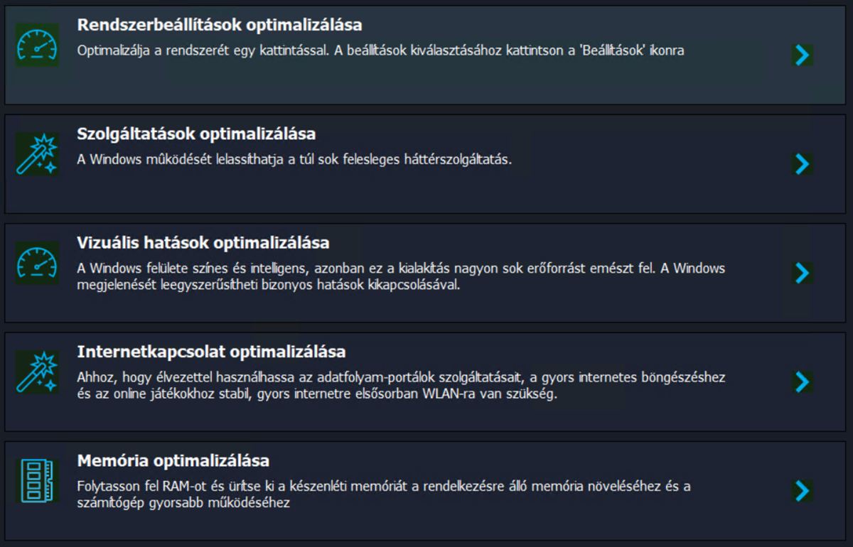 TweakPower Windows optimalizáló