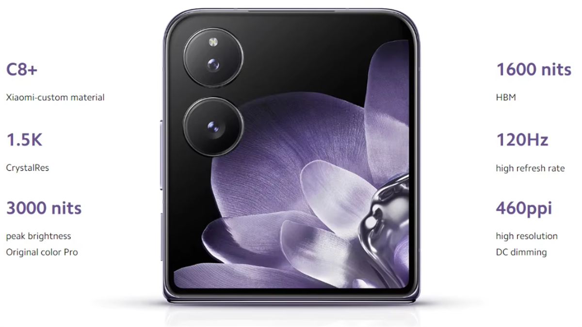 Xiaomi MIX Flip kamerák