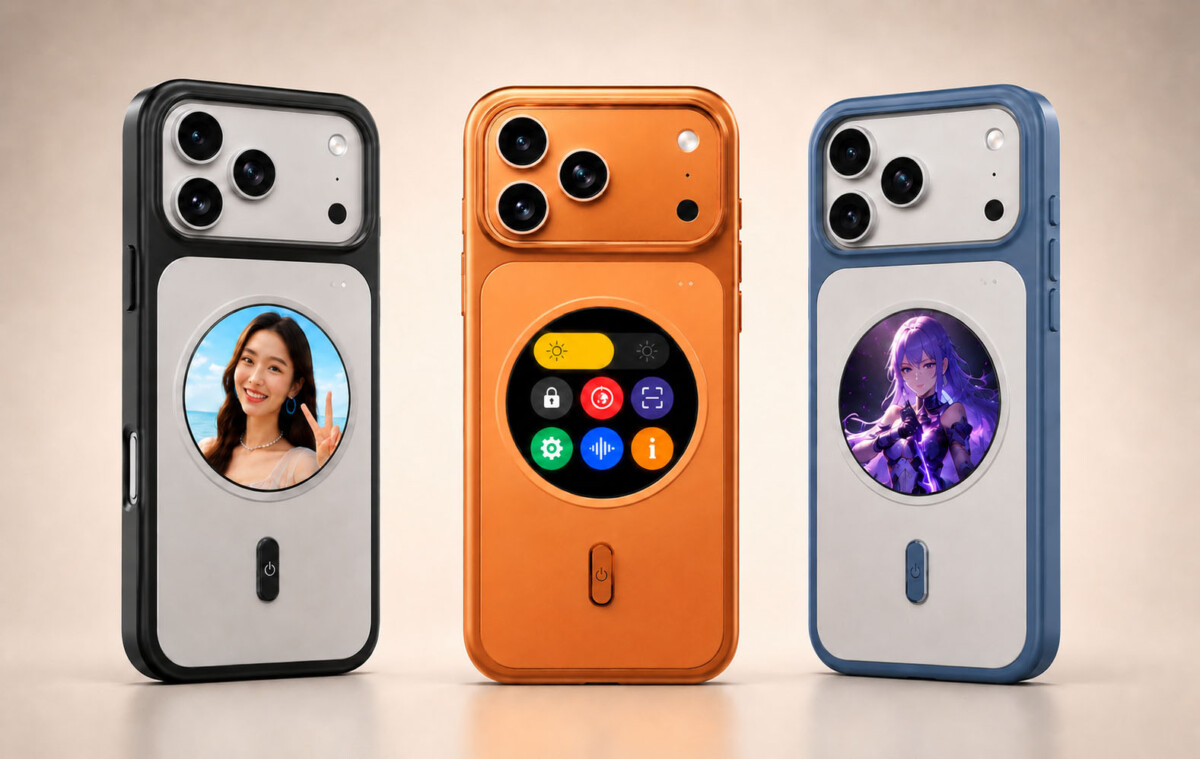 Hagyd a sablonos, ötlettelen iPhone tokokat, ebbe egy kijelzőt építettek be