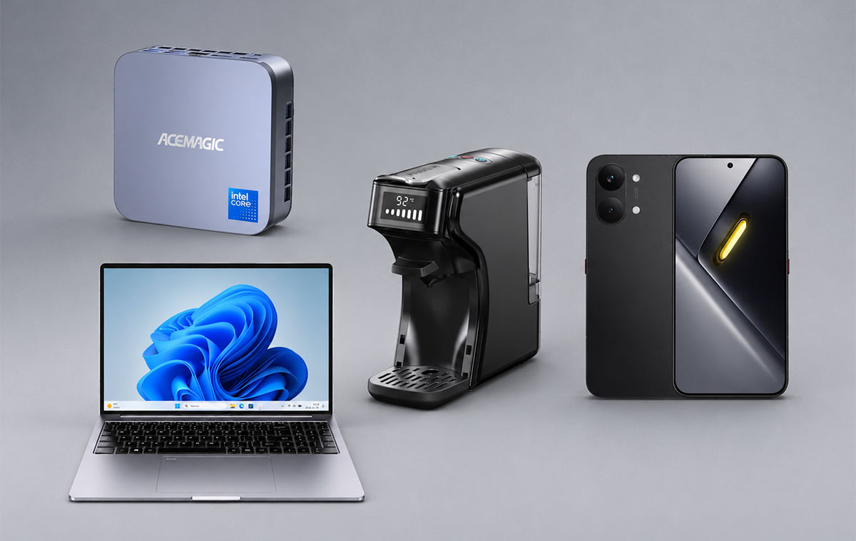 Van itt pár durva cucc olcsón: extrém, 24 magos PC, 14 magos laptop, nagyon erős Xiaomi, robotporszívó