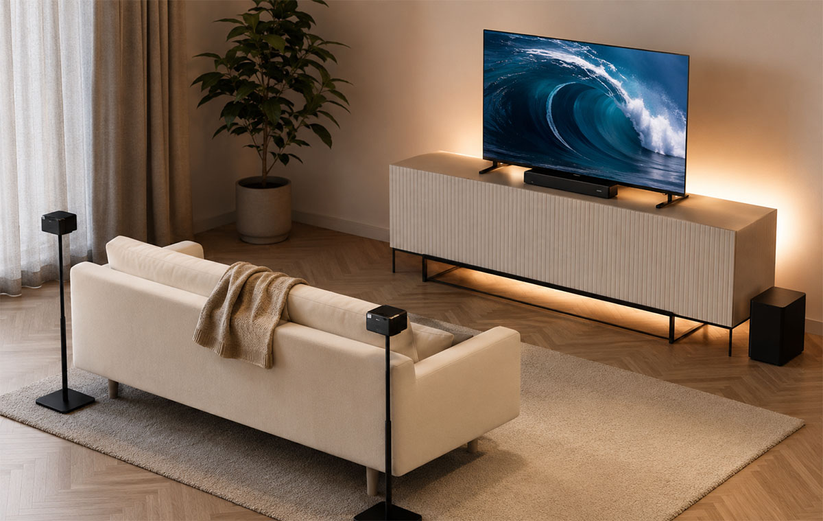 450W-os, Dolby Atmos és két hátsó hangszóró jár ehhez az olcsó TV hangrendszerhez
