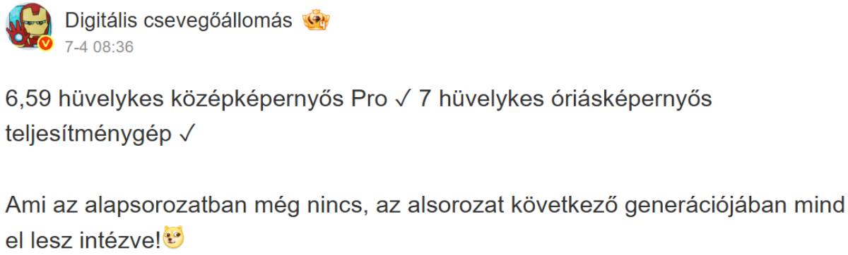 7" méretű Xiaomi telefon leak