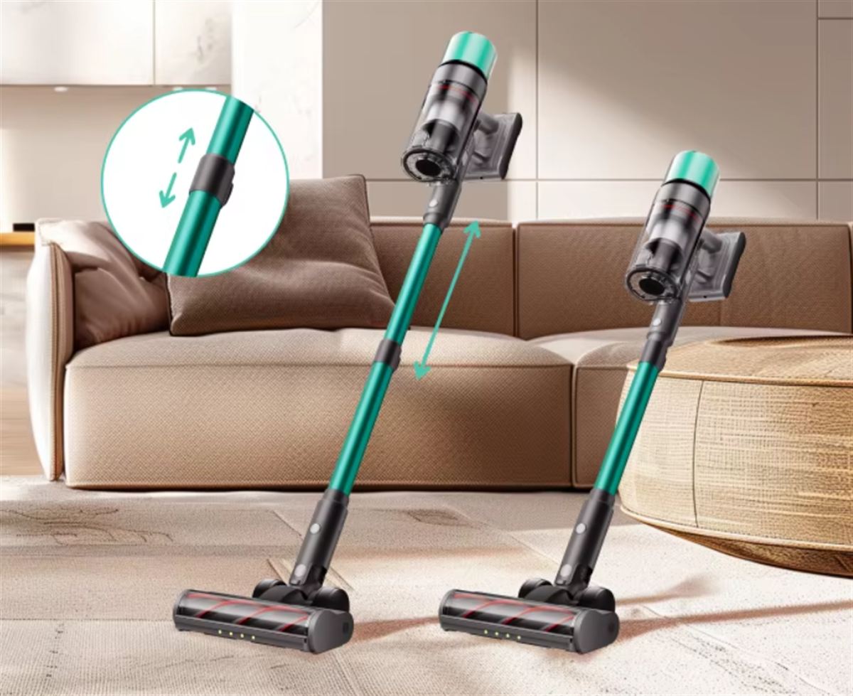SmartAI V5 Pro vezetéknélküli porszívó nyele állítható hosszúságú