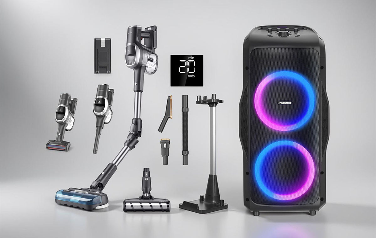 A sok extrával felszerelt vezetéknélküli porszívó tesztje és szuperolcsó, gigantikus bluetooth hangfal