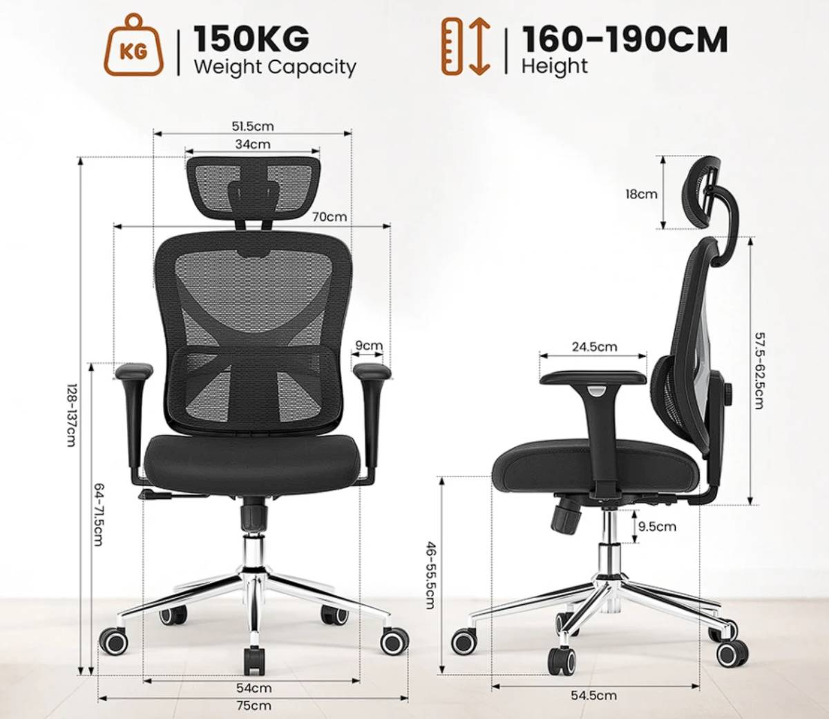 ACGAM CG5335M méretei