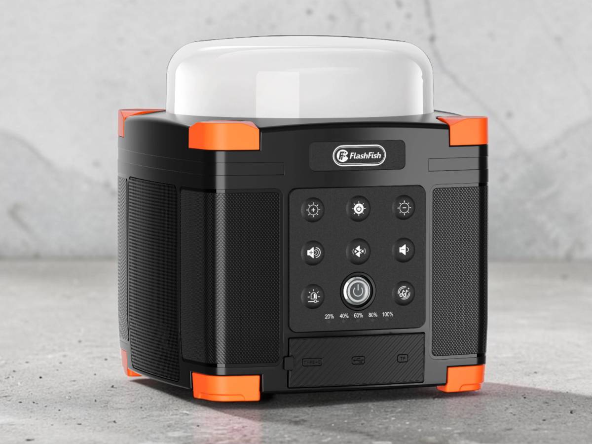 FlashFish FL9-A power bank lámpával a tetején és beépített hangszóróval