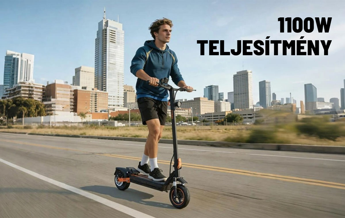 Megfizethető áron kínál 1100 W-os teljesítményt a Fynzo S11 elektromos roller