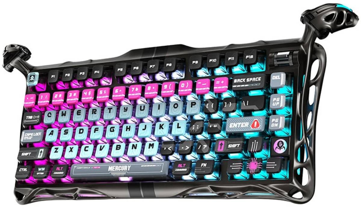 GravaStar Mercury V75 Pro billentyűzet Cybperpunk változat