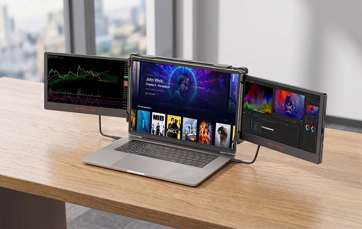 Ki mondta, hogy egy laptop nem produktív? Ezzel három kijelzője lesz