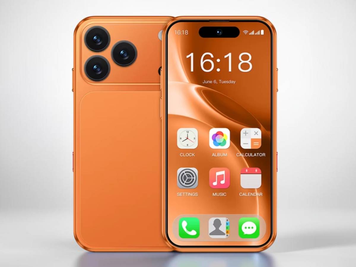 A SOYES XS19 MAX telefon narancs színben