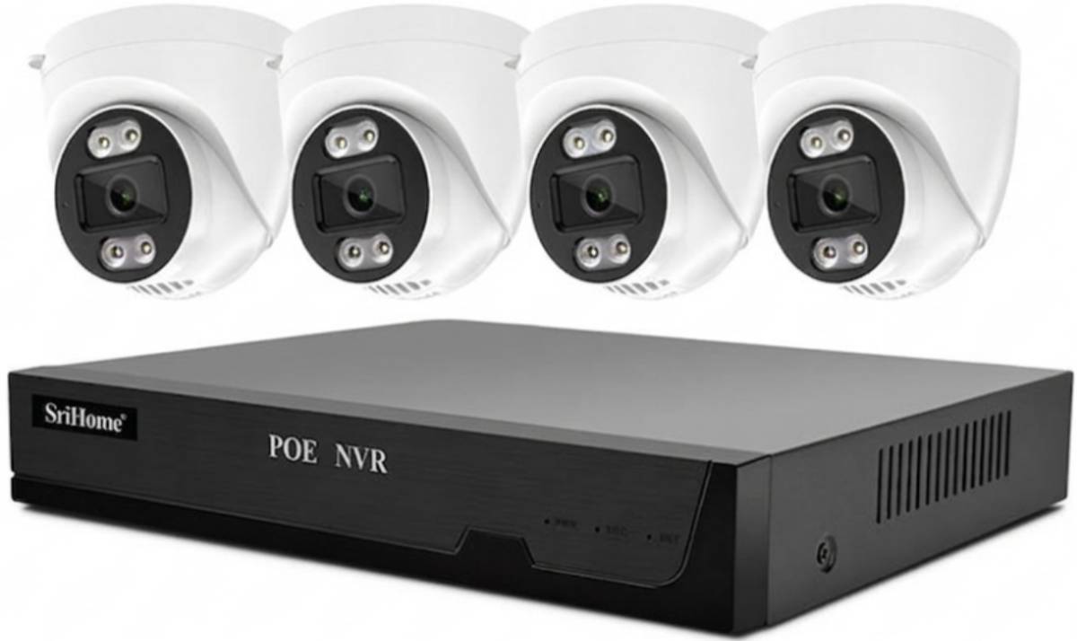 SriHome 5MP PoE NVR kamera